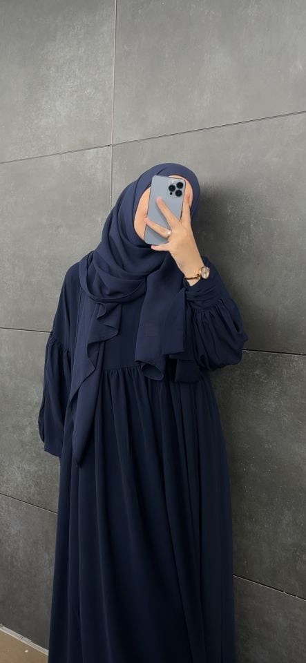 LACİVERT MİHRİMAH ŞAL TAKIM