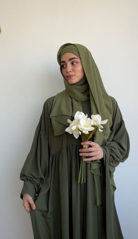 YAPRAK YEŞİLİ MİHRİMAH ŞAL TAKIM