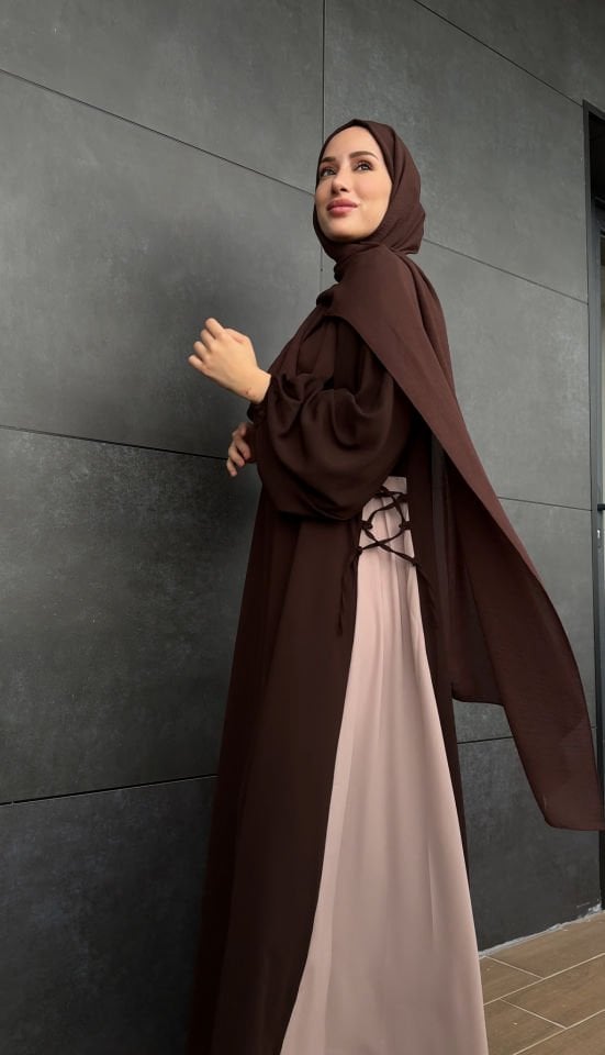 FATIMA MODEL ACI KAHVE ŞAL TAKIM
