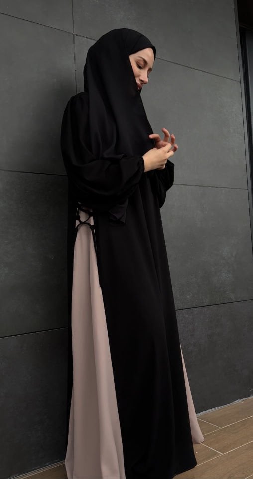 FATIMA FERACE SİYAH ŞAL TAKIM