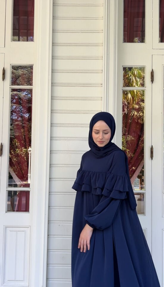 REVA ELBİSE LACİVERT