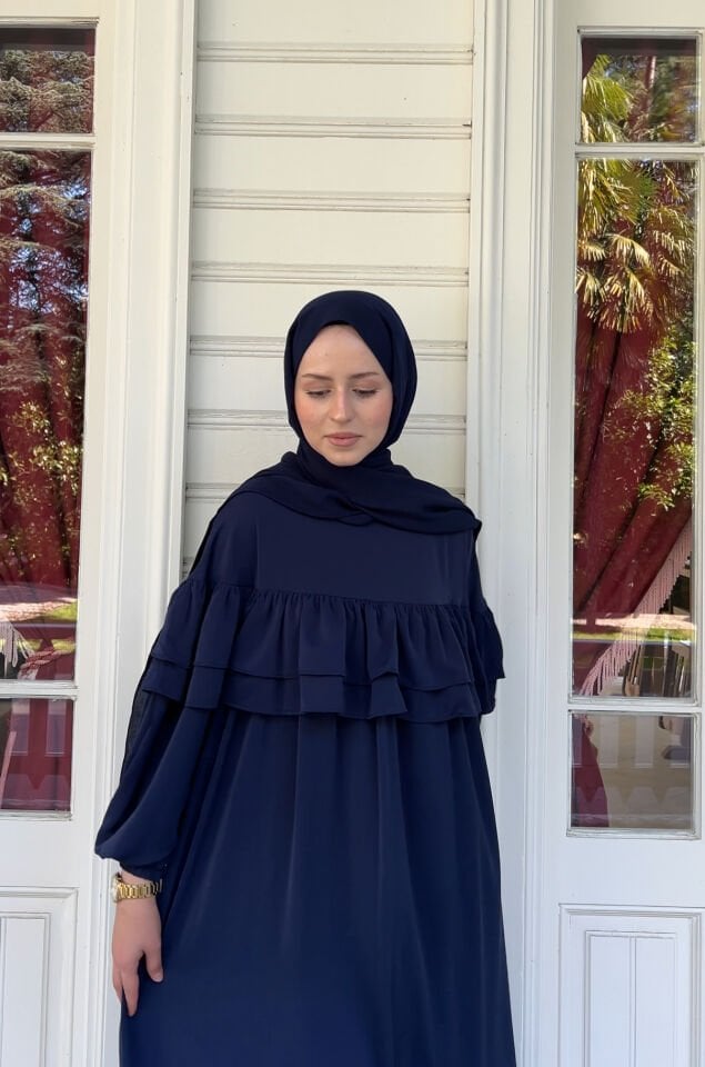 REVA ELBİSE LACİVERT