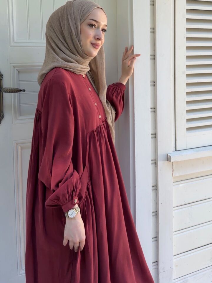 HANSA ELBİSE BORDO