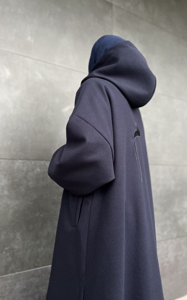 MİM NAKIŞLI KABAN LACİVERT