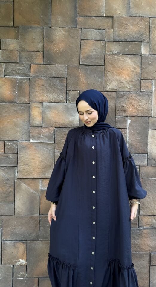 LACİVERT MEHLİKA JAZ ŞAL TAKIM