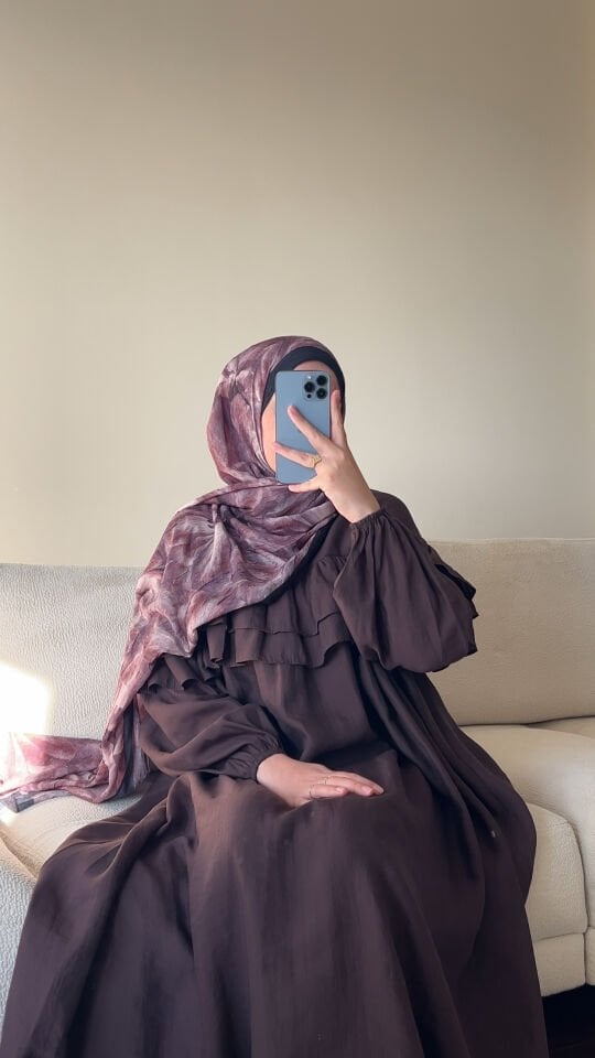 REVA ELBİSE ACI KAHVE ŞAL TAKIM