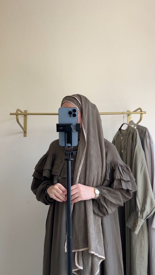 ETNİK DESEN MÜSLİN ŞAL HAKİ