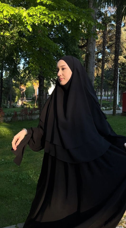 SİYAH MİHRİMAH ŞİFON SUFLE TAKIM