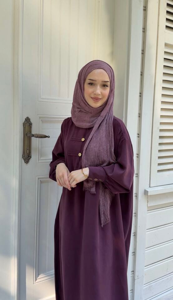 LİN MODEL MODAL ELBİSE MÜRDÜM